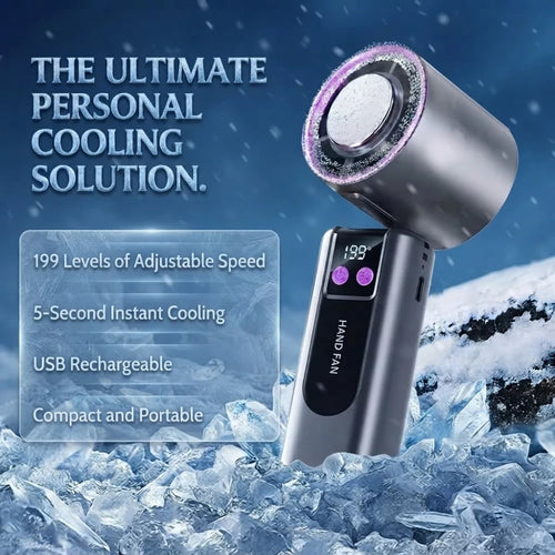 Portable Digital Display Handheld Fan