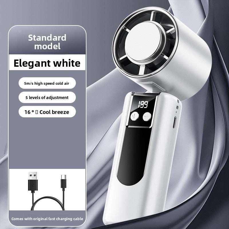 Portable Folding Handheld Fan with Refrigeration Function